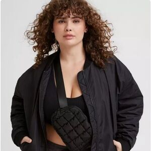 Torrid Oversized Black Bomber Jacket